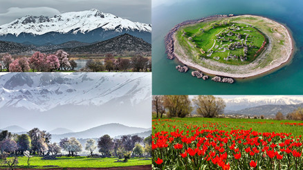 Hayran bırakan manzaralar 2 mevsimin güzelliği bir arada