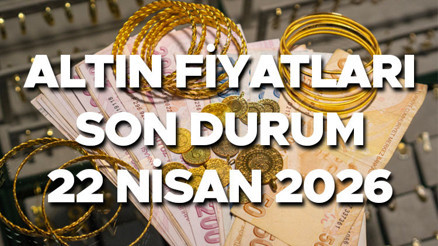 BUGÜN ALTIN FİYATLARI CANLI VE ANLIK SON DAKİKA 22 NİSAN 2026 (BUGÜN - CANLI TABLO) || Altın fiyatları yeniden yükseldi mi, düşecek mi Bugün gram altın, çeyrek altın, ONS altın, Cumhuriyet altını ne kadar, kaç TL oldu