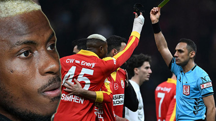 Galatasaray-Gençlerbirliği maçı sonrası Osimhen çılgına döndü Hakemin üzerine yürüdü