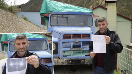 Kamyonunu evinin önünde odunluk olarak kullanıyordu: Tebligatı görünce şaşkına döndü Bakan devreye girdi