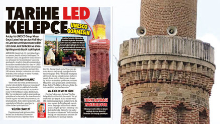 LED’in fişi çekildi Hürriyet yazdı minare kurtuldu