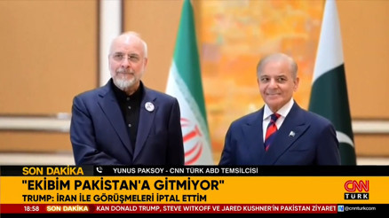 Trumptan müzakere açıklaması: İran ile görüşmeleri iptal ettim