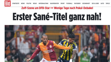 Alman Bild gazetesinden derbi yorumu: “Sane’nin Türkiyede ilk şampiyonluğu çok yakın” Alman Bild gazetesinden derbi yorumu: “Sane’nin Türkiyede ilk şampiyonluğu çok yakın”