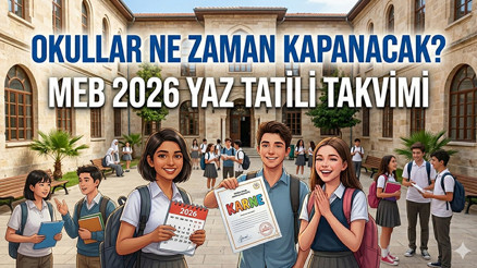 YAZ TATİLİ 2026 GERİ SAYIM (MEB TAKVİMİ) || Okullar Ne Zaman Kapanacak 2026 Yaz Tatili Ne Zaman Başlıyor