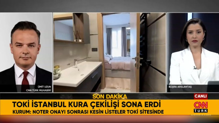 TOKİ İstanbul kuraları sonuçlandı