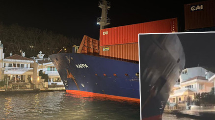 İstanbul Boğazında konteyner gemisi yalıya metreler kala durmuştu: Yalının sahibi belli oldu