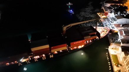 Sarıyer’de geminin karaya oturduğu anlar kamerada