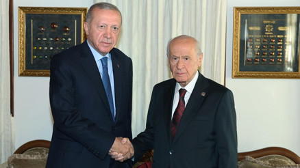Cumhurbaşkanı Erdoğan, Bahçeliyi kabul etti