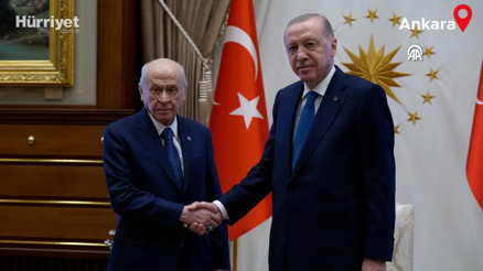 Cumhurbaşkanı Erdoğan, Bahçeliyi kabul etti