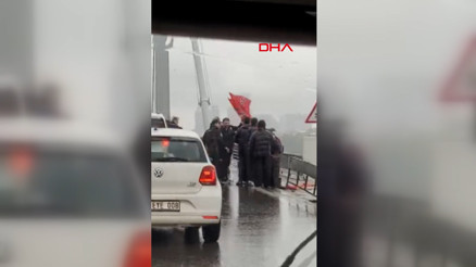 15 Temmuz Şehitler Köprüsünde gösteri yapmak isteyenlere müdahale