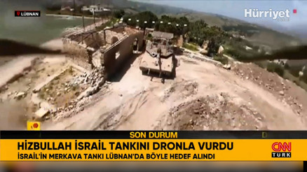 İsrail tankı böyle vuruldu