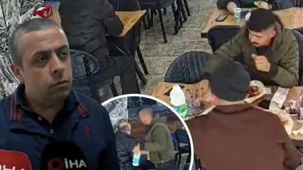 Başakşehirde yiyip içip hesabı ödemeden kaçtılar; bitiremediği ayranı da yanında götürdü