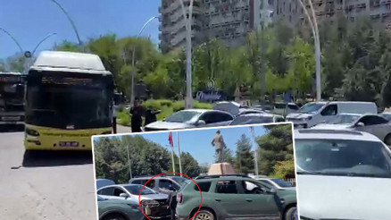 Diyarbakır’da otobüs ile otomobil çarpıştı