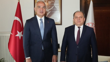 Bakan Ersoy, Yargıtay Başkanı Ömer Kerkezi Cumhuriyet Müzesinde ağırladı