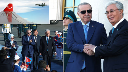 Cumhurbaşkanı Erdoğan, Kazakistanda resmi törenle karşılandı Cumhurbaşkanı Erdoğan, Kazakistanda resmi törenle karşılandı