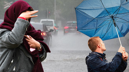 Gök gürültülü sağanak ve fırtına geliyor: Meteoroloji saat verdi Hava sıcaklığı düşüyor, yağışlar kuvvetleniyor: 5 gün boyunca etkili olacak