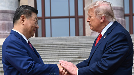 Çinde tarihi anlar: Trump ve Şiden ortak basın toplantısı