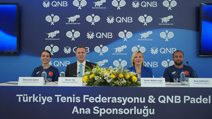 QNB Türkiye ve Türkiye Tenis Federasyonu’ndan iş birliği QNB Türkiye ve Türkiye Tenis Federasyonu’ndan iş birliği