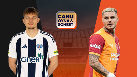 Galatasaray, Kasımpaşaya konuk oluyor Maçın heyecanı canlı sohbet Mislide