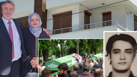 Oğulları tarafından katledilen çifte acı veda Oğulları tarafından katledilen çifte acı veda