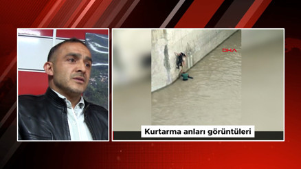 10 metreden dereye atladı, askerdeki eğitimi küçük Eslemi hayata bağladı