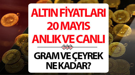 ALTIN FİYATLARI CANLI VE ANLIK 20 MAYIS 2026 SON DAKİKA || Altın baskı dönemine girdi... Altın fiyatları düşüyor mu, yükseliyor mu Bugün (20 Mayıs) 1 gram altın, çeyrek altın alış - satış fiyatı ne kadar