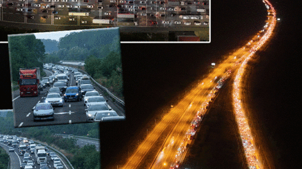 Bayram trafiği başladı Geceden uzun kuyruklar oluştu
