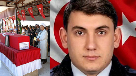 Şehit polis memuru son yolculuğuna uğurlandı
