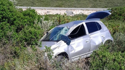 Aydında feci kaza… Şarampole devrilen otomobildeki 2 kişi öldü
