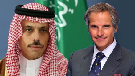 Suudi Arabistan Dışişleri Bakanı ile UAEA Başkanı Grossi, nükleer güvenlik konularını görüştü