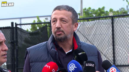 A Milli Futbol Takımının Miamideki ilk idmanını TFF ve TBF başkanları birlikte izledi