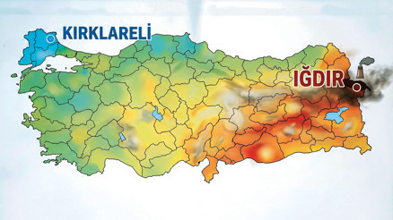 Türkiye’nin hava kalitesi haritası çıkarıldı