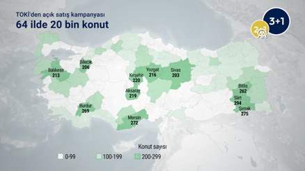 TOKİden açık satış kampanyası: 64 ilde 20 bin konut