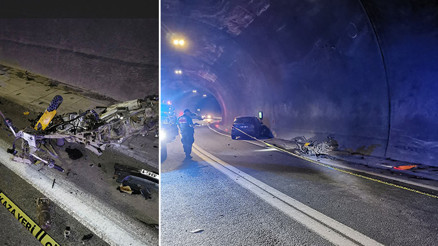 Tünelde korkunç kaza: 1 ölü, 2 yaralı