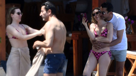 Kenan İmirzalıoğlu ve eşi Sinem Kobal tatilde... Denizde romantizm