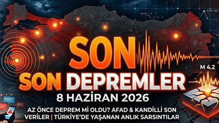 SON DAKİKA DEPREM Mİ OLDU 8 HAZİRAN 2026 | Bugün Son Depremler Listesi: Az Önce Nerede, Kaç Büyüklüğünde Deprem Oldu AFAD ve Kandilli Ekranı