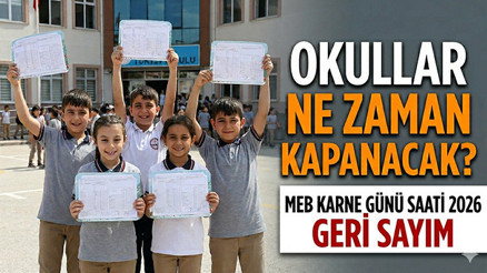 OKULLARIN KAPANIŞI, KARNE SAATİ VE 2026 YAZ TATİLİ SÜRESİ MEB ÇALIŞMA TAKVİMİ (Okulların kapanmasına kaç gün var) || Yaz tatiline kaç gün kaldı, Okullar ne zaman kapanacak, karneler ne zaman verilecek MEB Çalışma Takvimi ile Yaz Tatili Başlangıç Tarihi ve Karne Günü Detayları OKULLARIN KAPANIŞI, KARNE SAATİ VE 2026 YAZ TATİLİ SÜRESİ MEB ÇALIŞMA TAKVİMİ (Okulların kapanmasına kaç gün var) || Yaz tatiline kaç gün kaldı, Okullar ne zaman kapanacak, karneler ne zaman verilecek MEB Çalışma Takvimi ile Yaz Tatili Başlangıç Tarihi ve Karne Günü Detayları