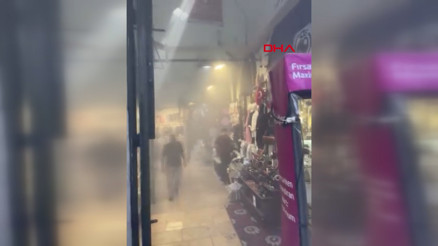 Kapalıçarşıda trafoda yangın