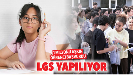 1 milyonu aşkın öğrenci başvurdu... LGS yapılıyor