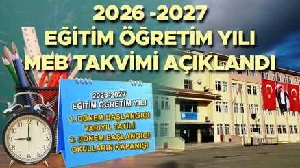 Okulların açılış tarihi MEB takvimi 2026 - 2027 | Okullar ne zaman açılacak, ilk ders zili hangi tarihte çalacak Ara tatiller ne zaman, kaç gün tatil var 2026-2027 MEB eğitim öğretim takvimi yayınlandı