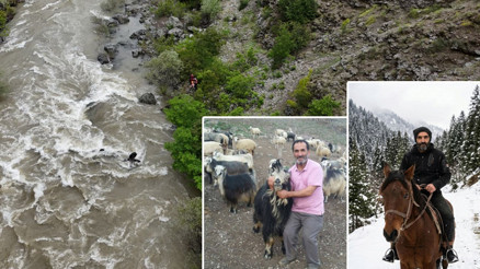 Artvinde feci kaza Çoruh Nehri’ne düşen otomobilde kaybolan baba-oğul için arama çalışması başlatıldı