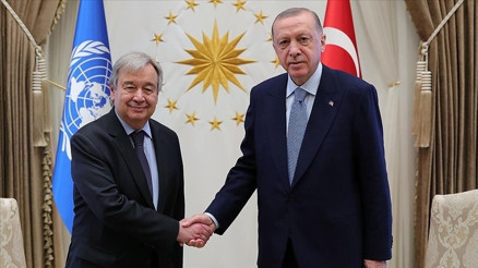 Cumhurbaşkanı Erdoğan ve Guterres arasında kritik görüşme