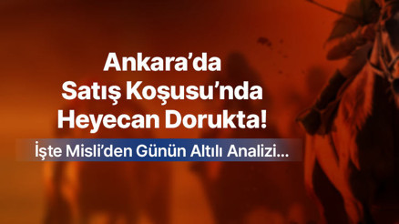 Ankara’da Satış Koşusu’nda Heyecan Dorukta İşte Misli’den Günün Altılı Analizi…