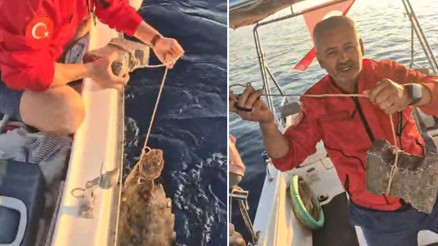 Böyle vicdansızlık görülmedi Deniz kaplumbağasının ayağına kaldırım taşı bağlamışlar Böyle vicdansızlık görülmedi Deniz kaplumbağasının ayağına kaldırım taşı bağlamışlar