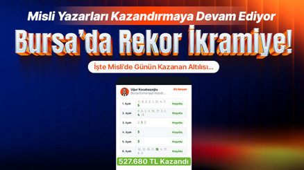 Misli Yazarları Kazandırmaya Devam Ediyor Bursa’da Rekor İkramiye İşte Misli’de Günün Kazanan Altılısı…