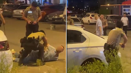 Kesici aletle bekçilere saldıran şüpheli, bacağından vurularak yakalandı