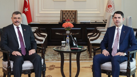 Bakan Çiftçiden Bakan Kuruma ziyaret