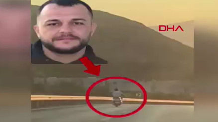 Bariyerlere çarpan motosikletin sürücüsü öldü; kaza kamerada