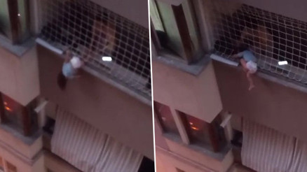 Bir annenin en zor anı: Dakikalarca düşmesin diye çocuğunu tuttu İtfaiye erinin anneye verdiği cevap yürekleri ısıttı