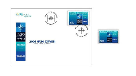 PTT tarafından 2026 NATO Zirvesi konulu anma pulu ve ilk gün zarfı tedavüle sunuldu